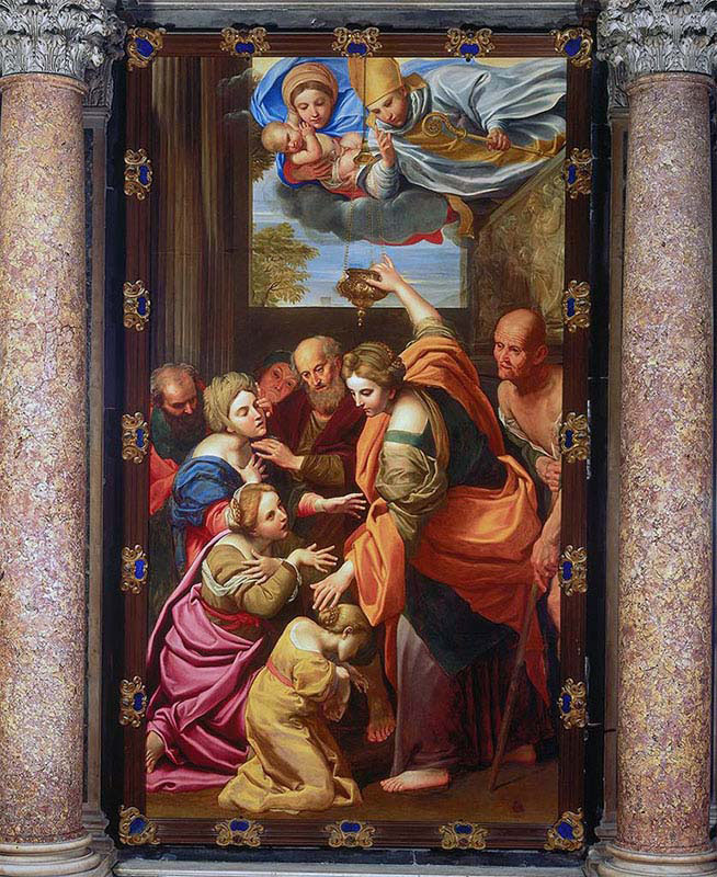 Apparition of the Virgin and Child